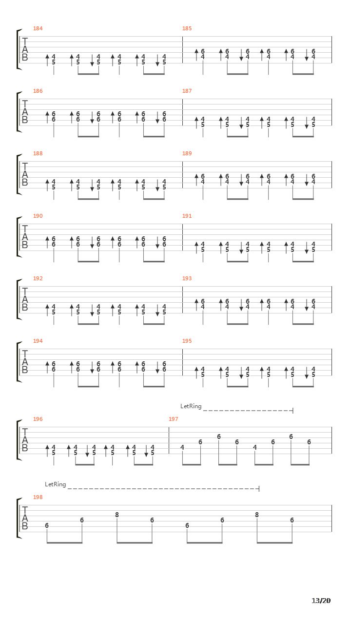 Depressing Paths Through Fullmoon Forests吉他谱