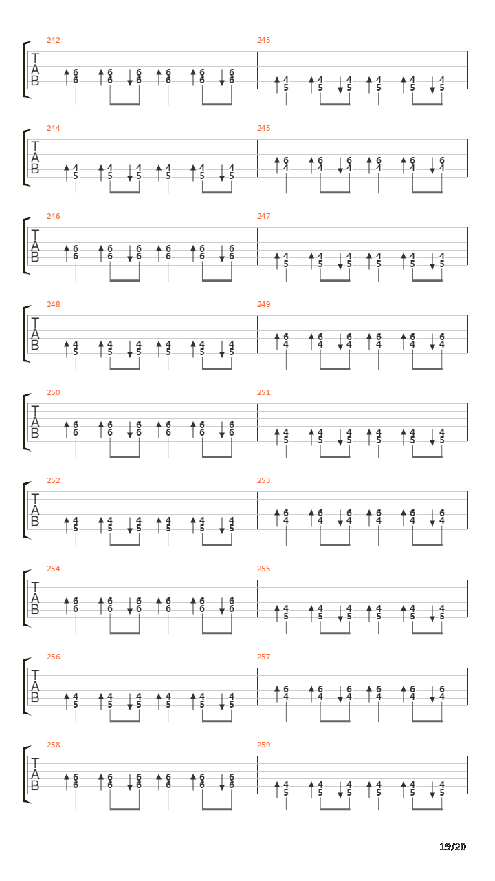 Depressing Paths Through Fullmoon Forests吉他谱