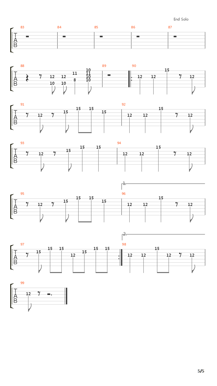 El Nino吉他谱