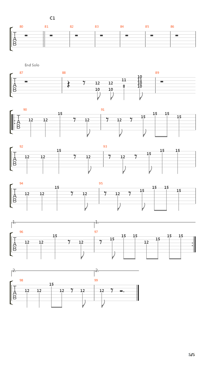 El Nino吉他谱