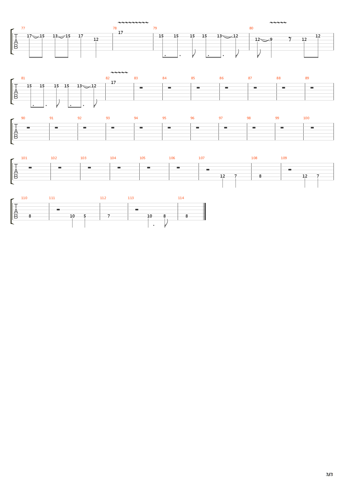 Sierra Quemada吉他谱