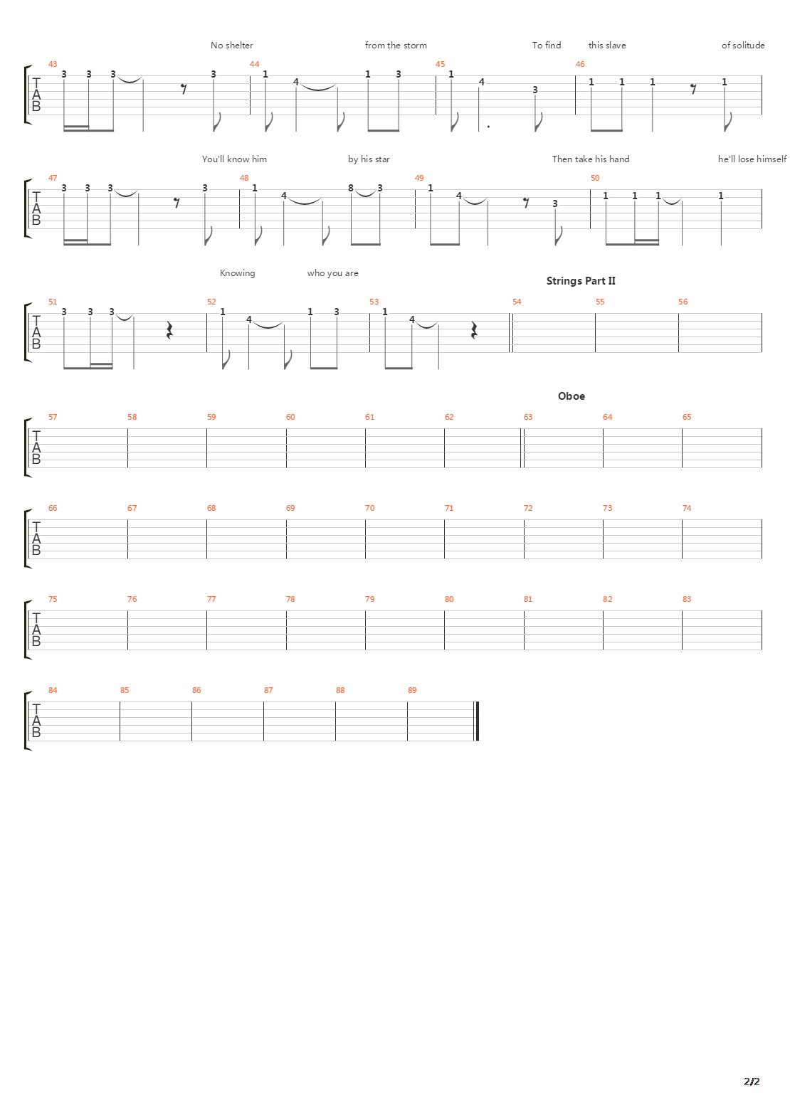 The Hermit吉他谱
