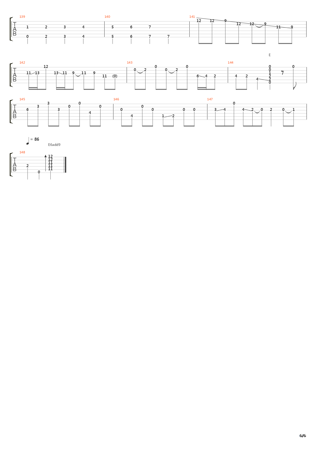 Clap吉他谱