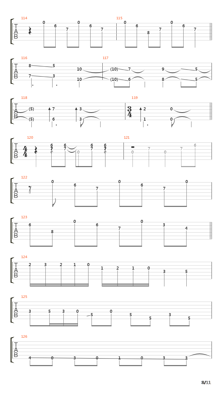 In The Course Of The Day吉他谱