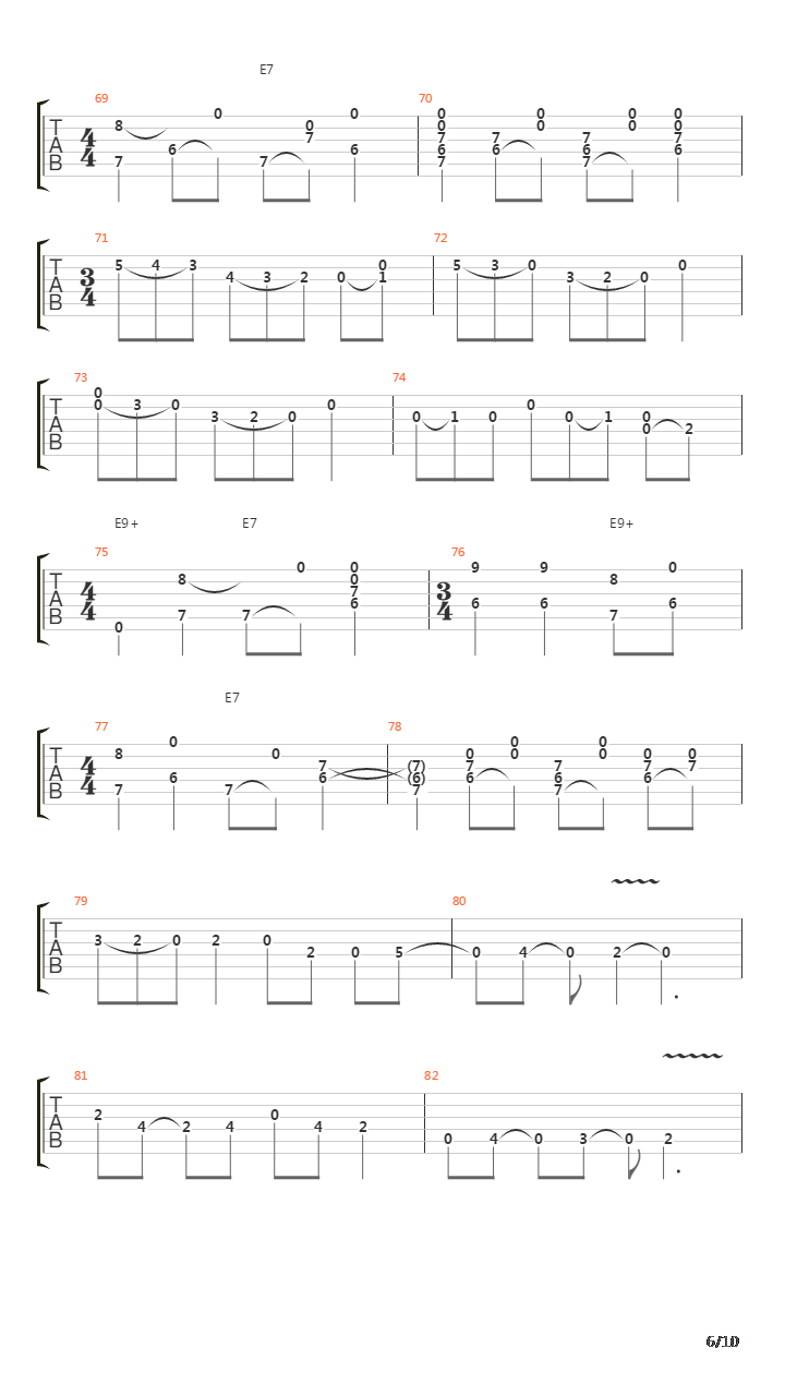 Intersection Blues吉他谱