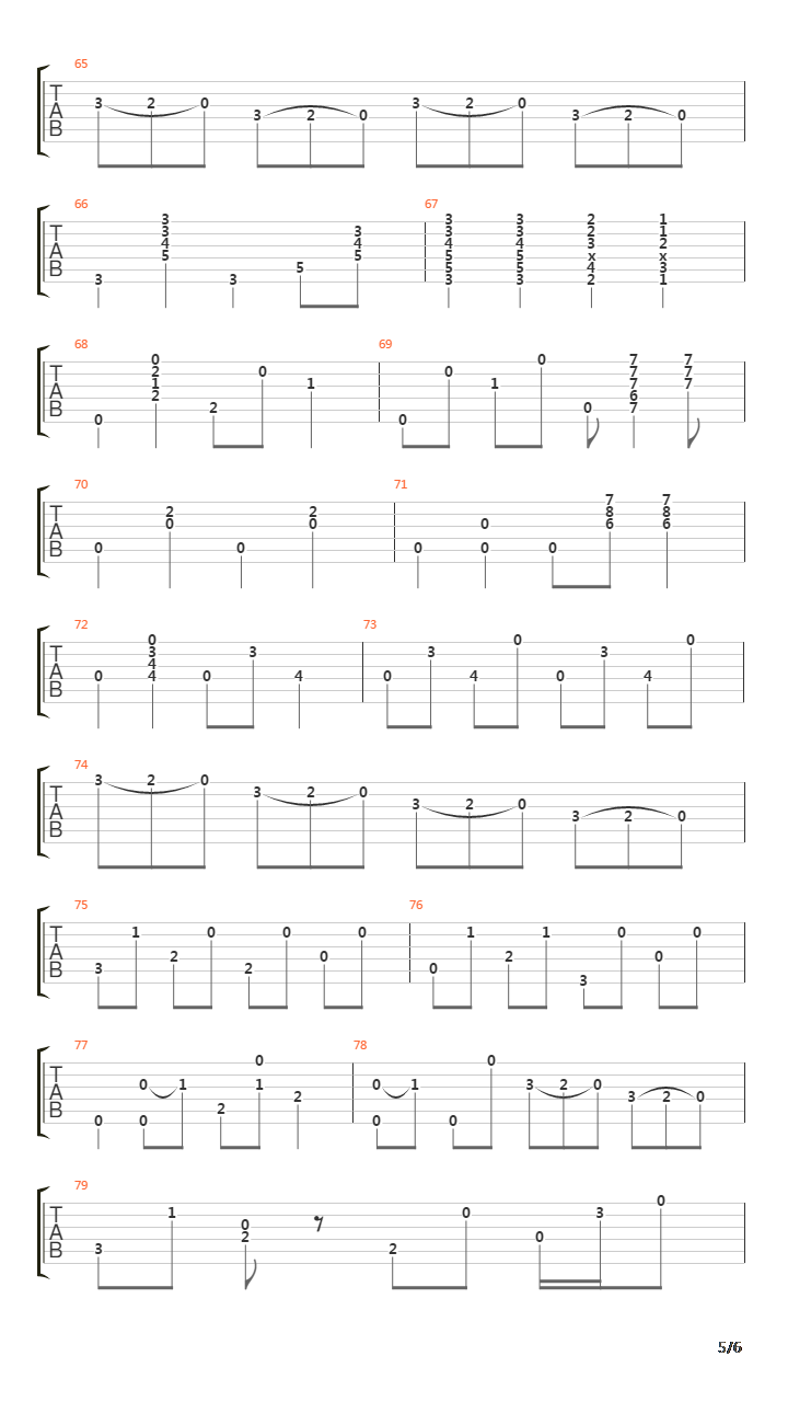 Ram吉他谱