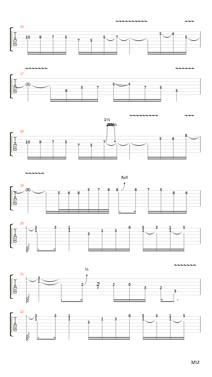 Battle Lines吉他谱