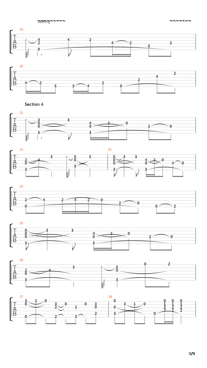 Flat Baroque吉他谱