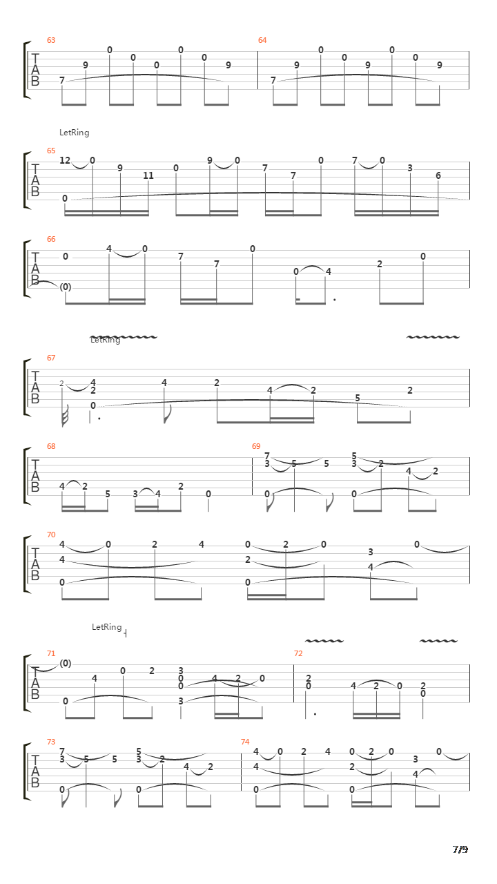 Flat Baroque吉他谱