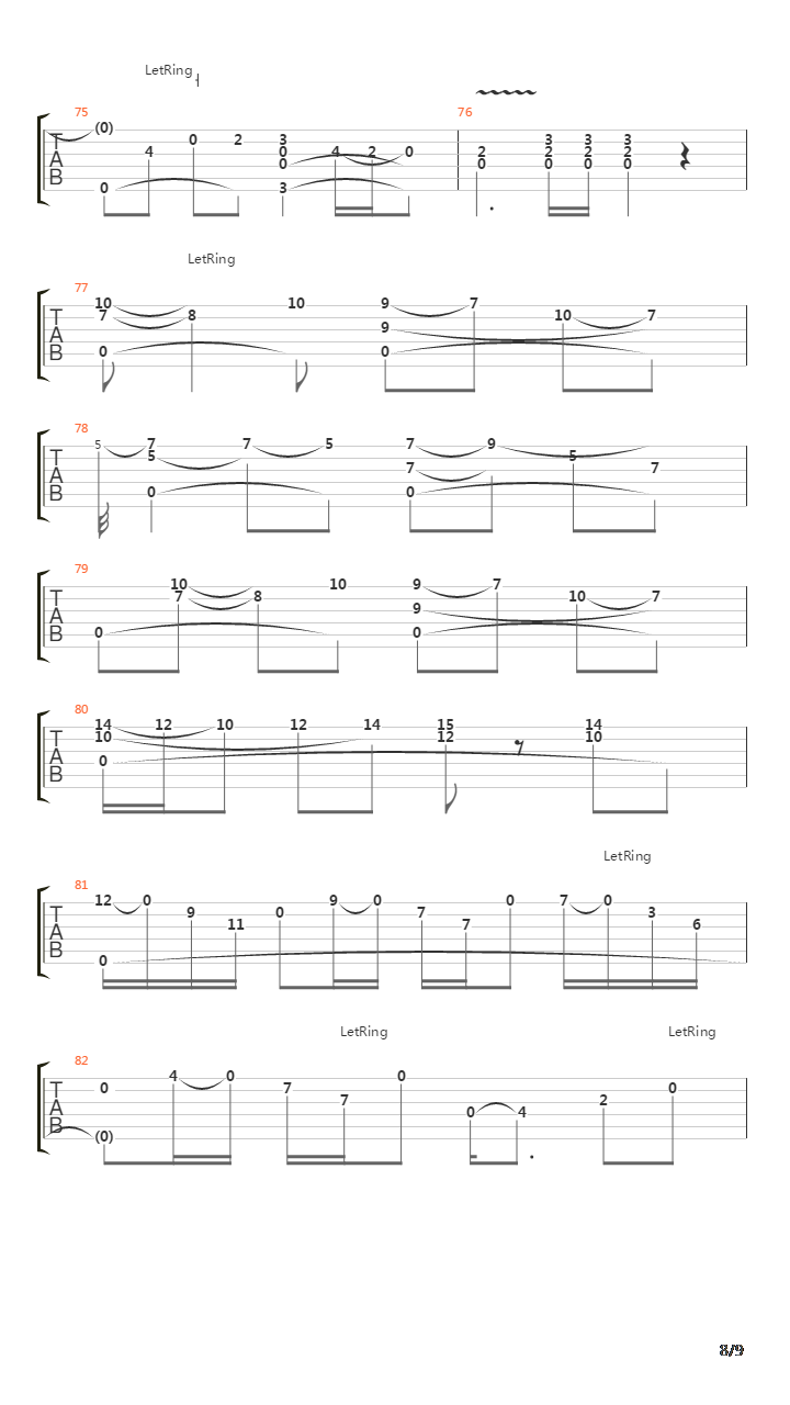 Flat Baroque吉他谱