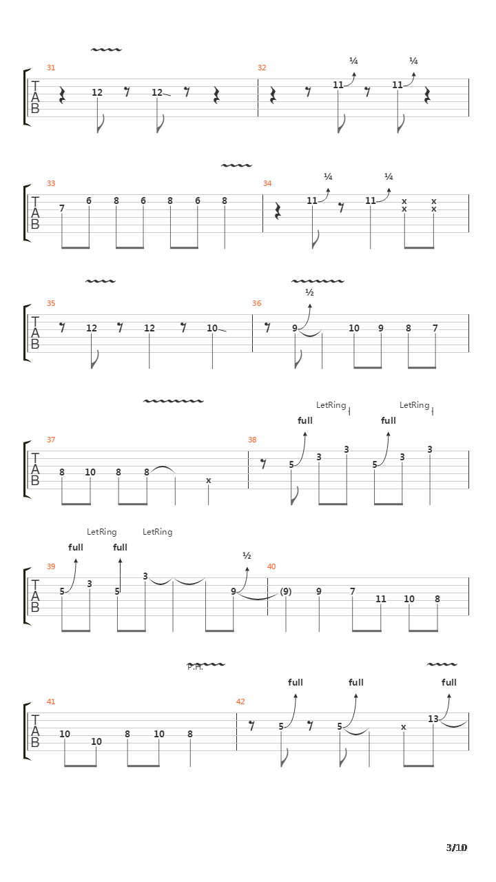 Instrumental Speed King吉他谱