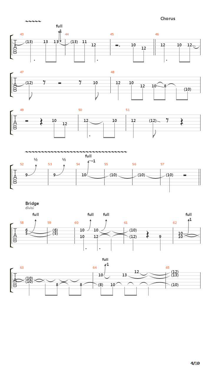 Instrumental Speed King吉他谱