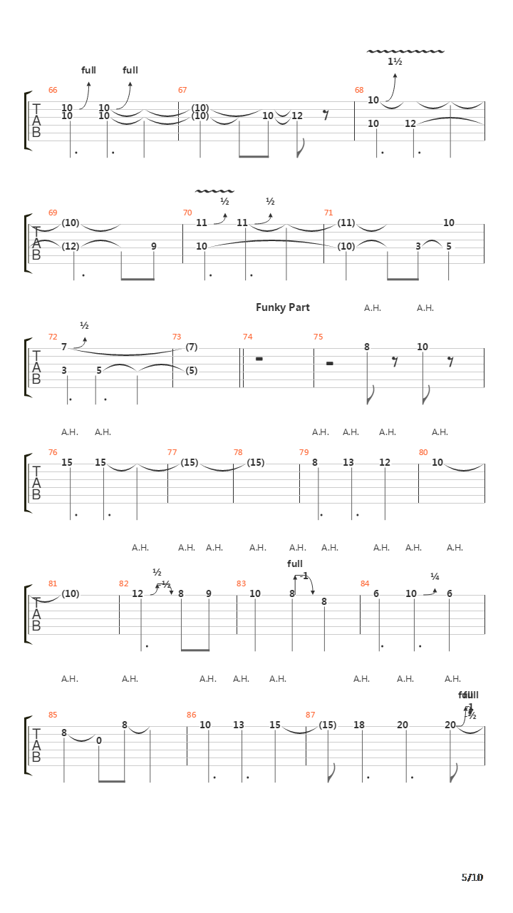 Instrumental Speed King吉他谱