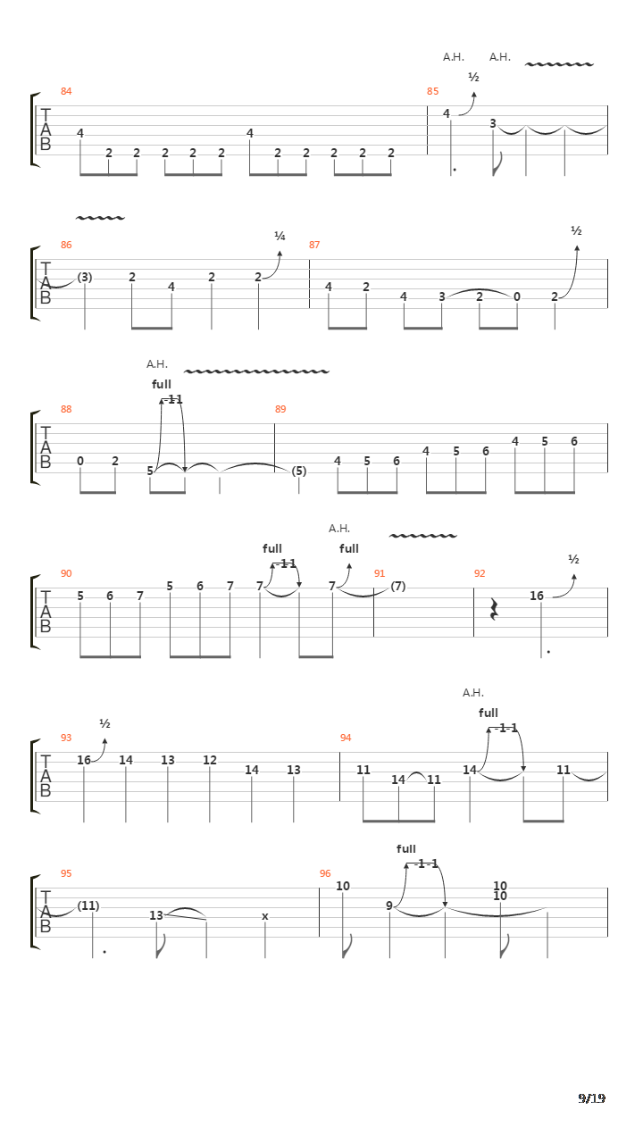 Tumeni Notes吉他谱