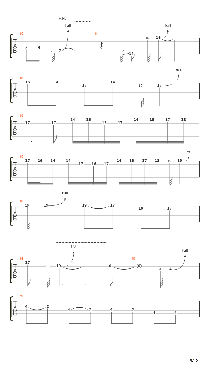 Tumeni Notes吉他谱