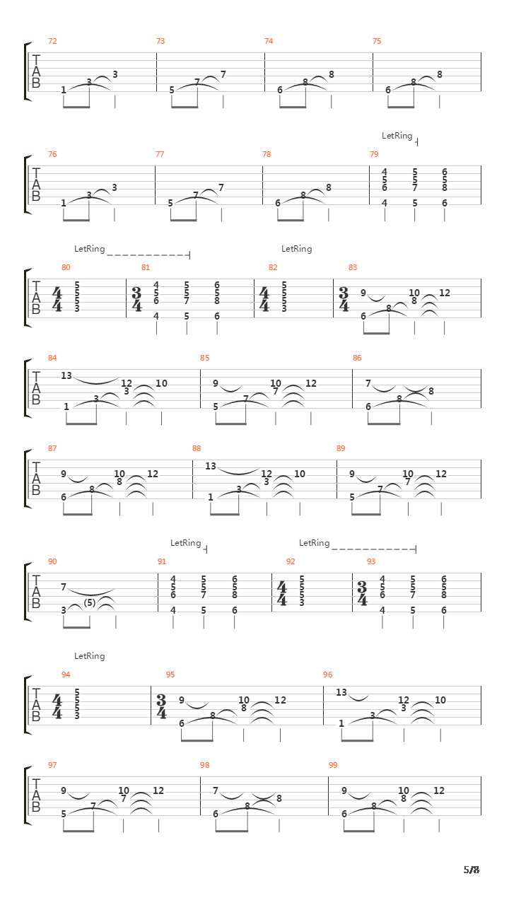 The Raven That Refused To Sing吉他谱