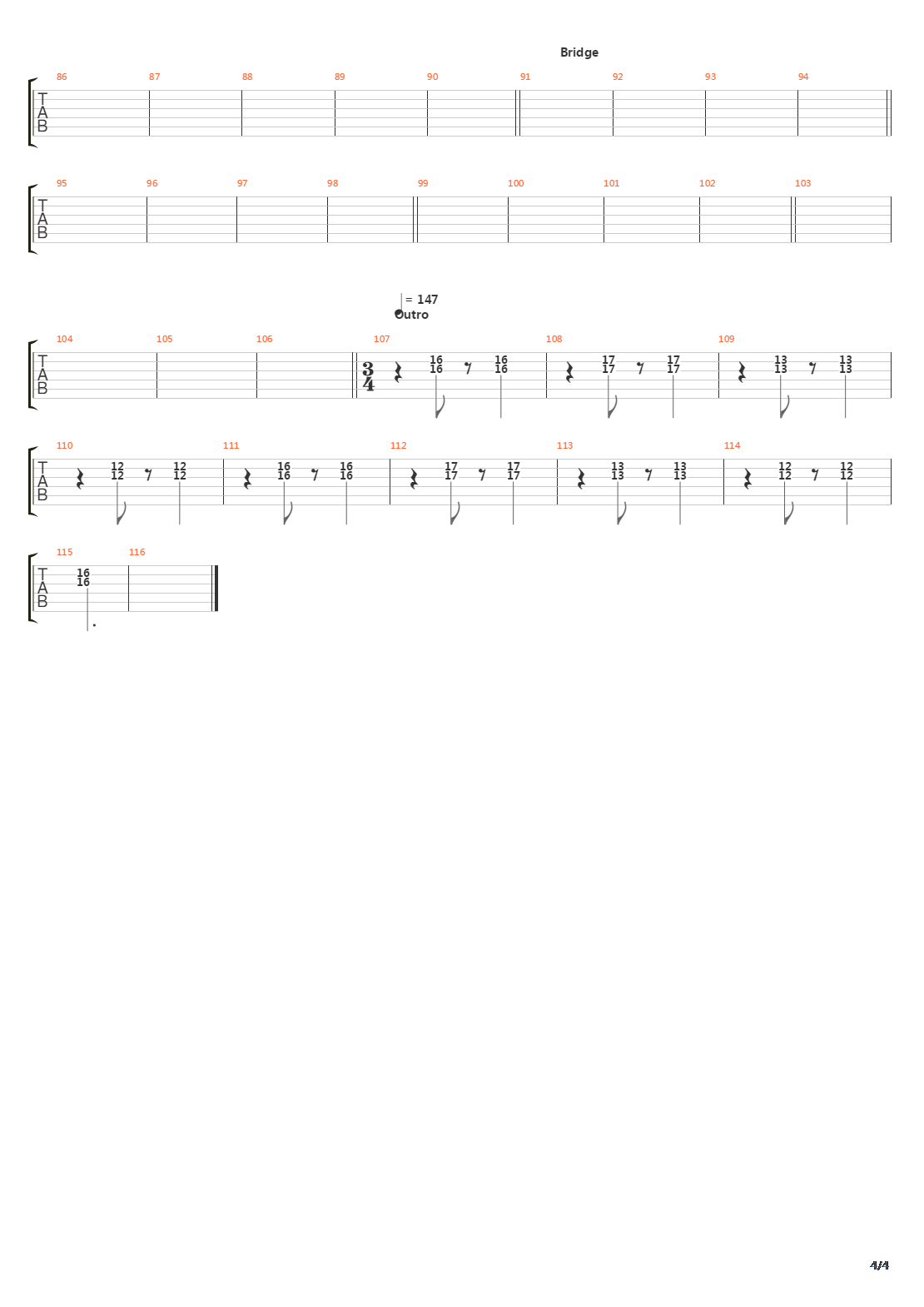 Filistata吉他谱