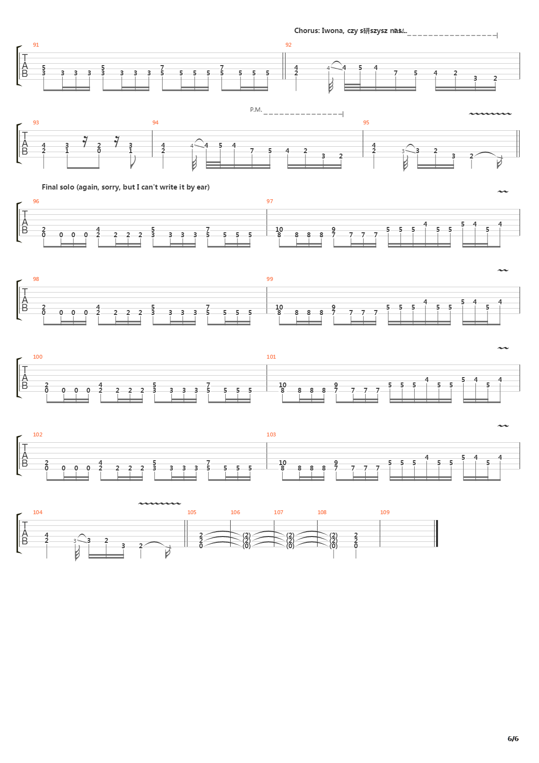Epitafium Dla Iwony吉他谱
