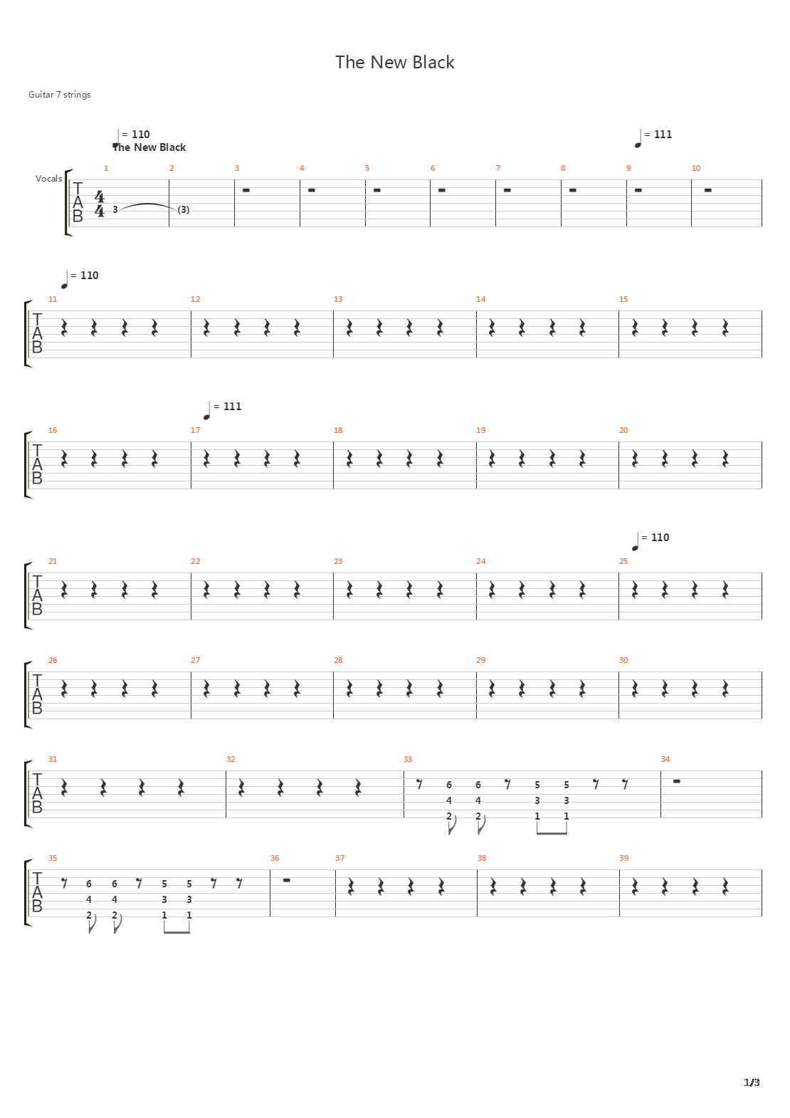 New Black吉他谱