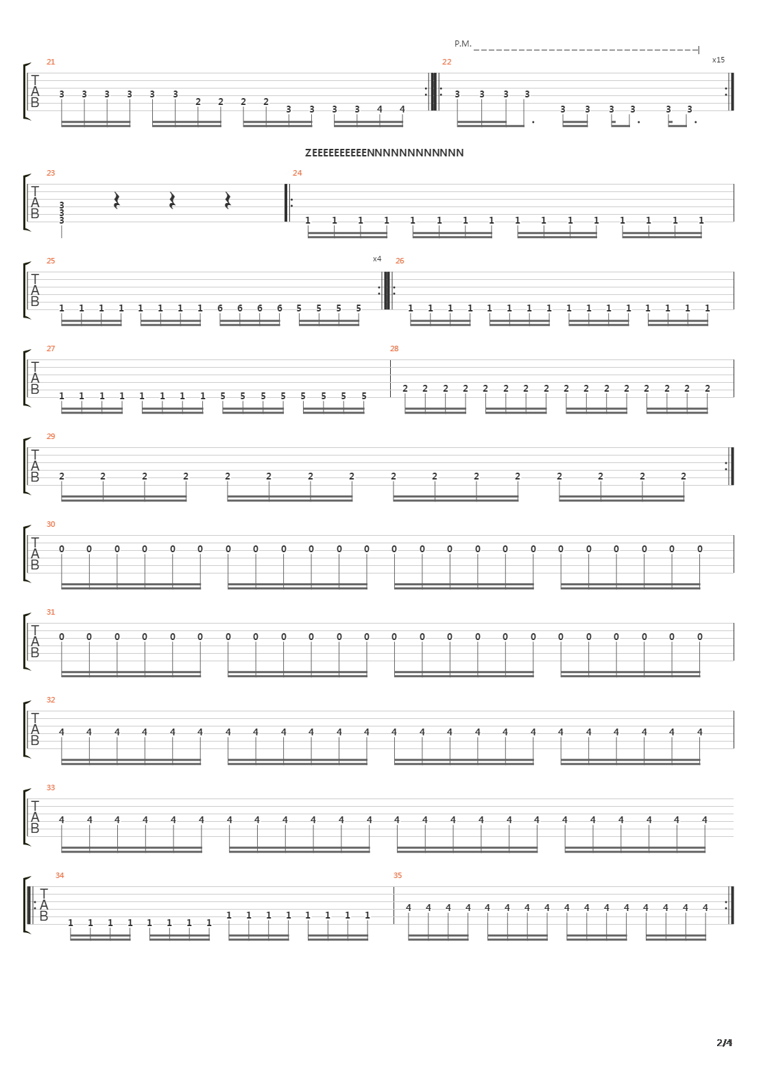 Zen吉他谱