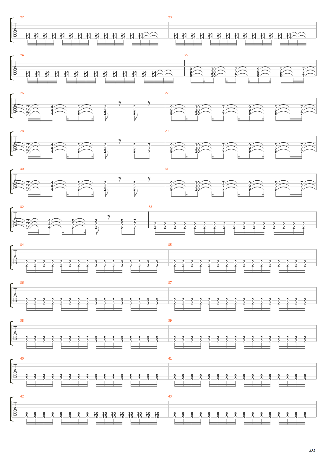 Confrontation In The Mechanical Tower吉他谱