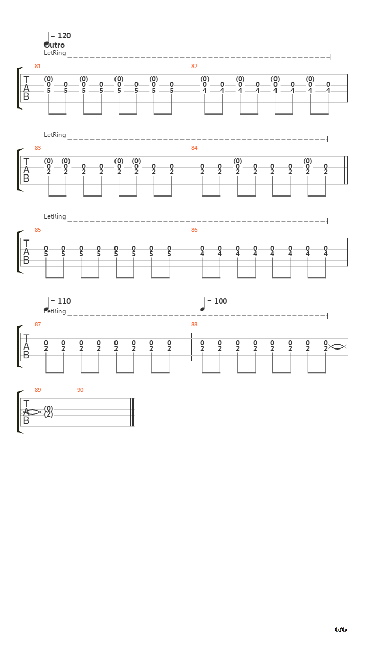 Acoustic Song吉他谱