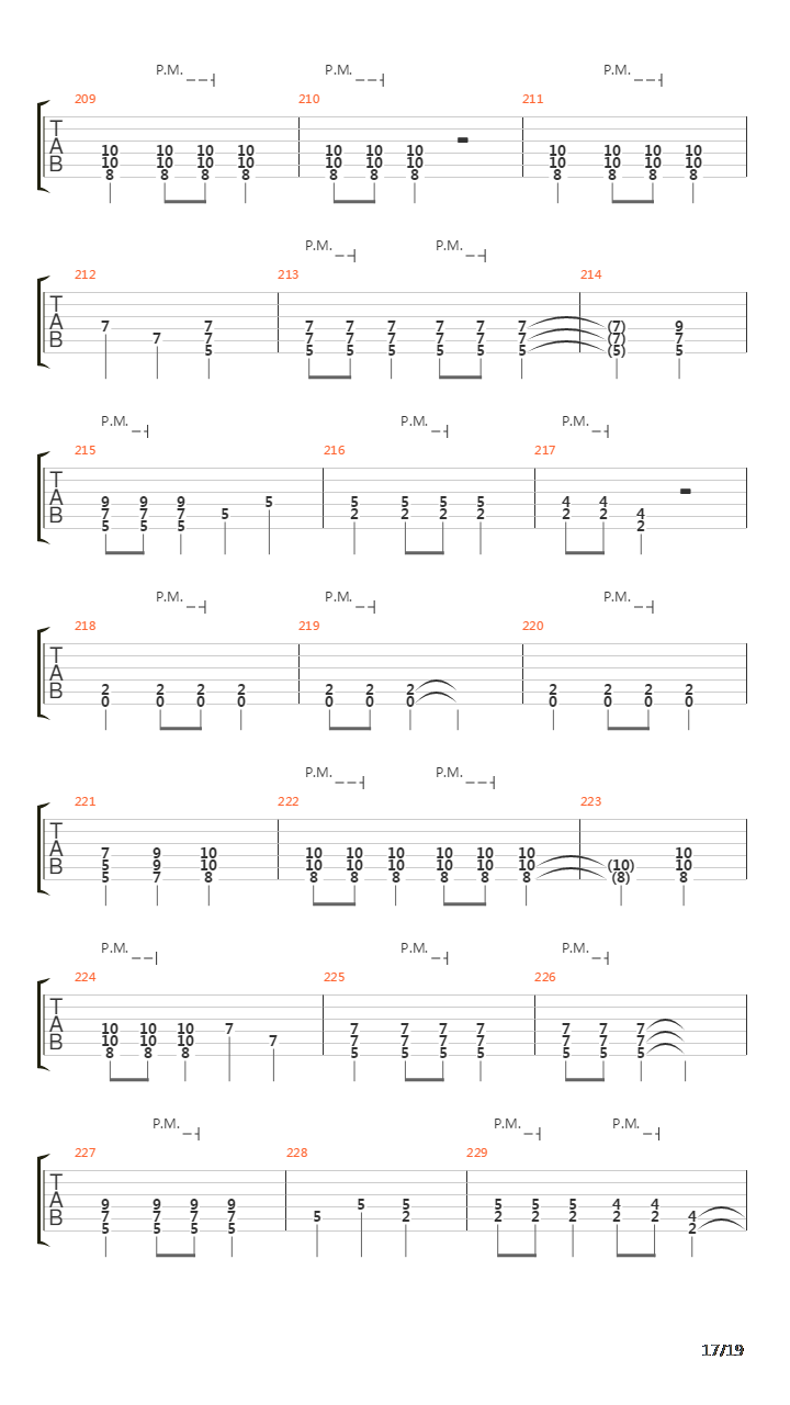 The Devil Take The Hindmost吉他谱