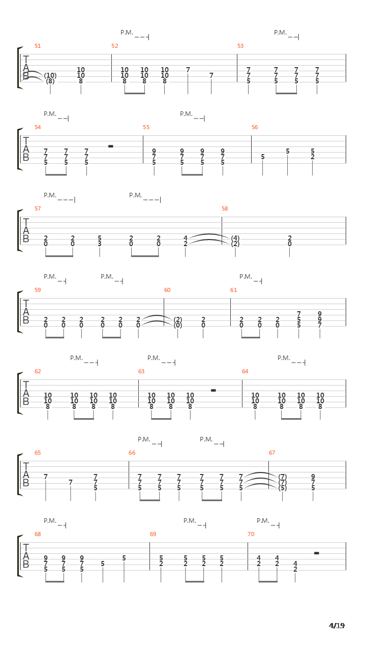 The Devil Take The Hindmost吉他谱