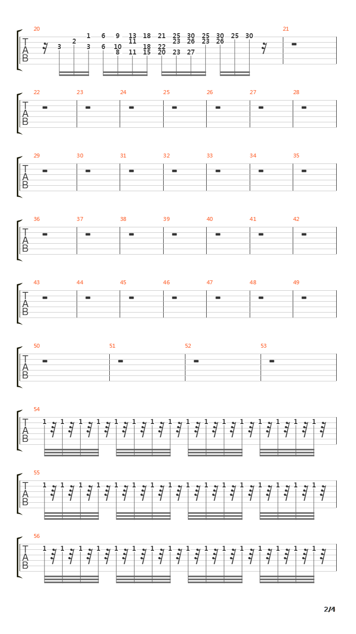 Tutti I Miei Sbagli吉他谱