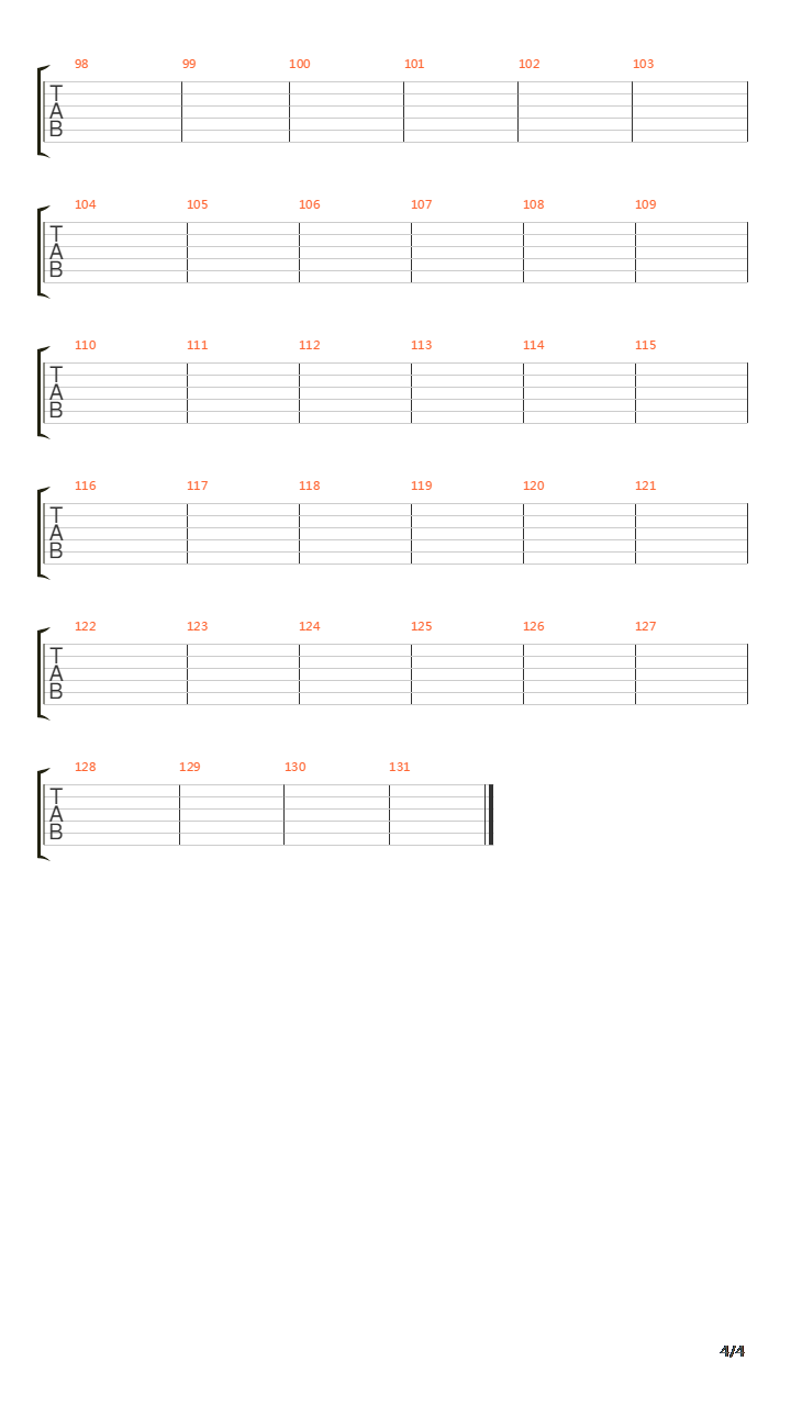 Tutti I Miei Sbagli吉他谱