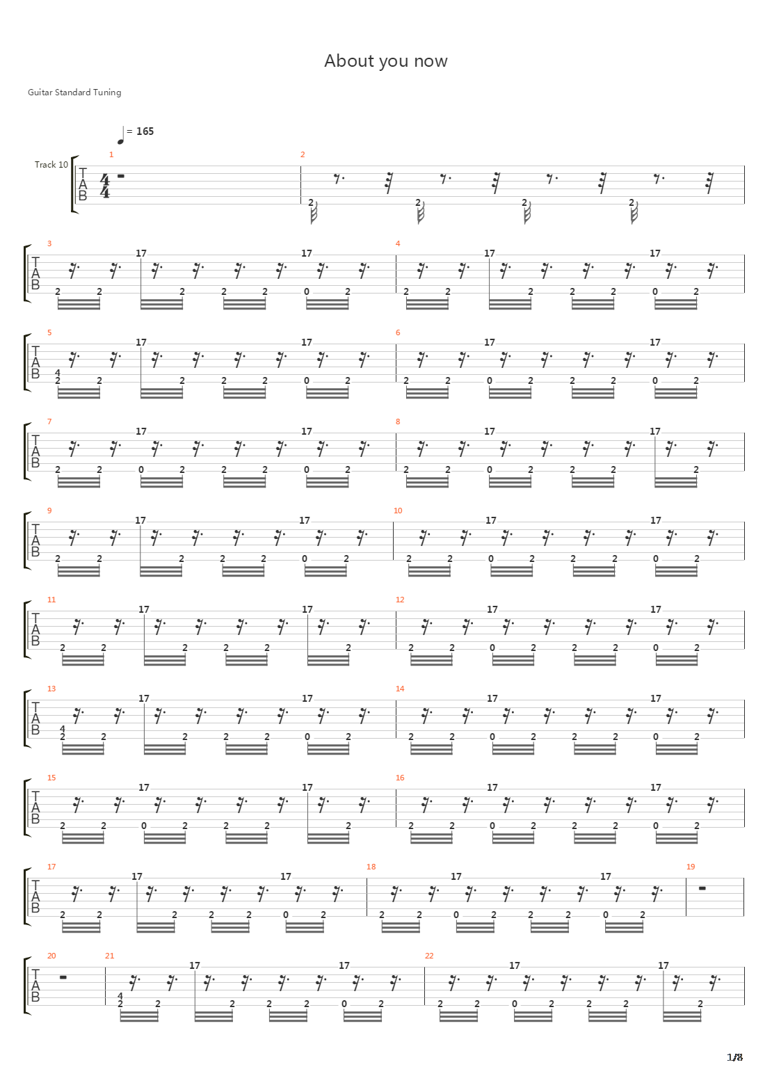 About You Now吉他谱