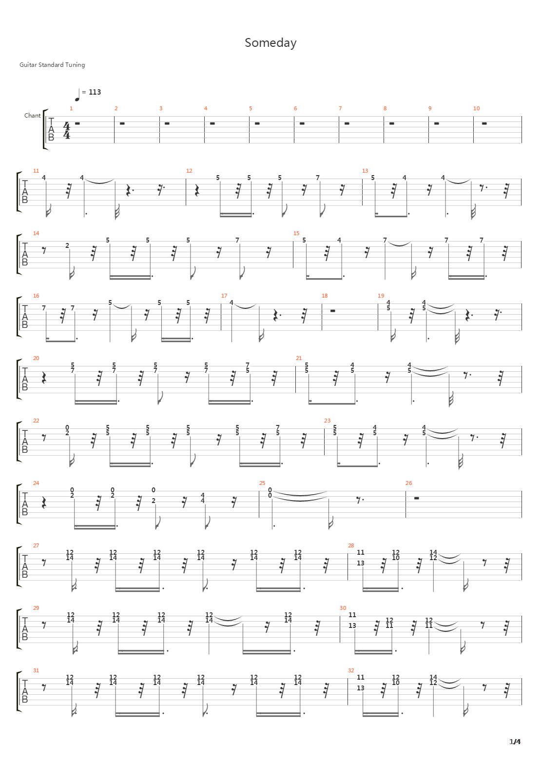 Someday吉他谱