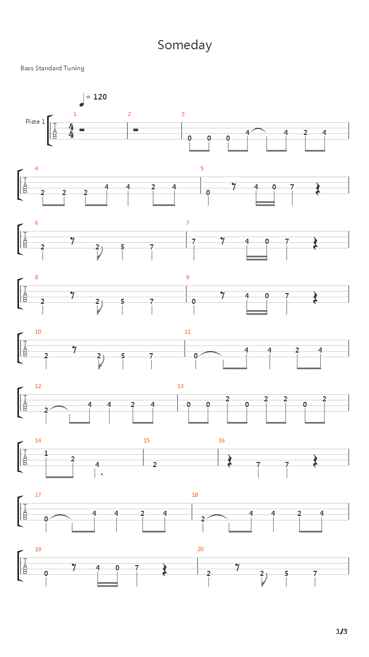 Someday吉他谱