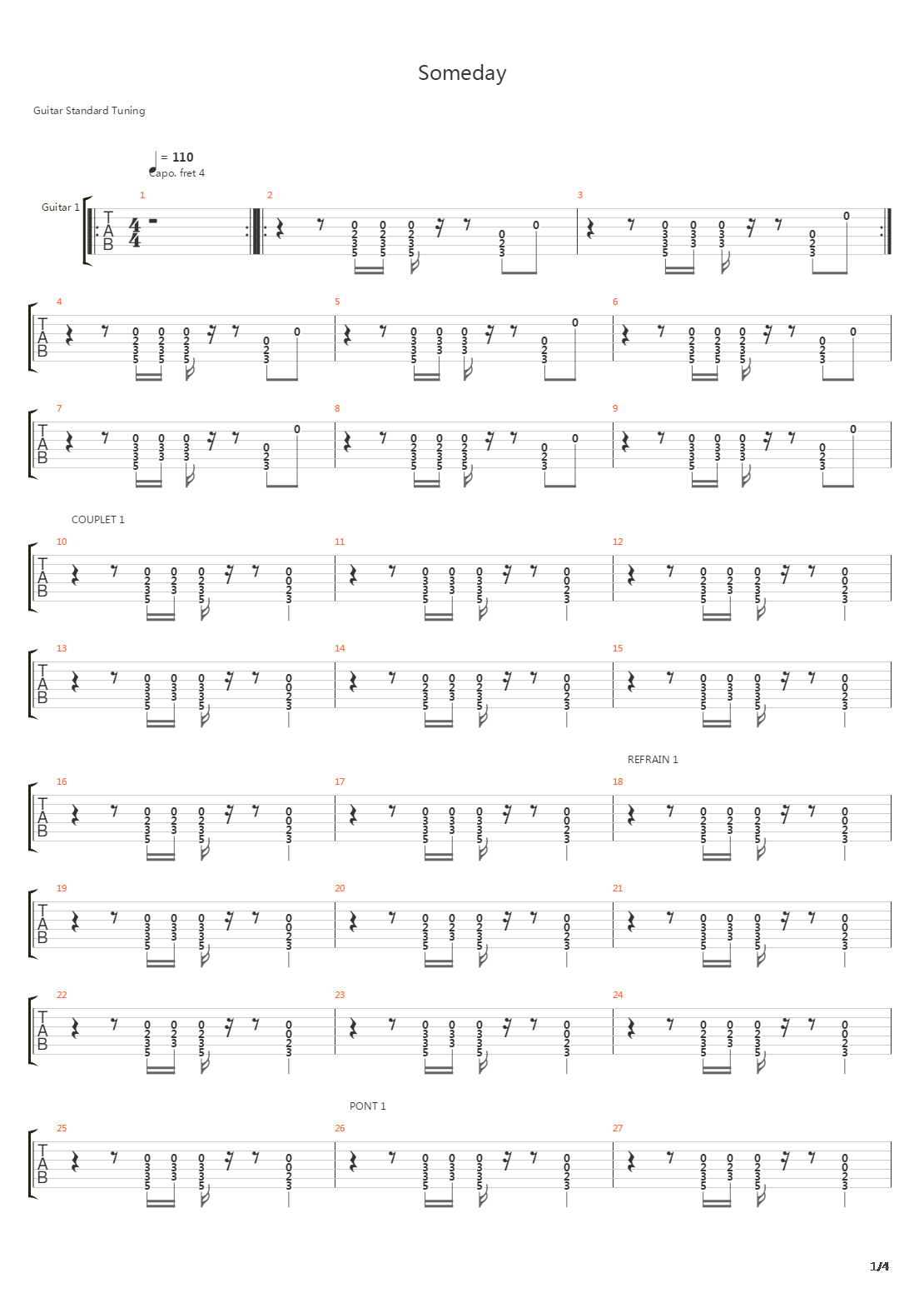 Someday吉他谱