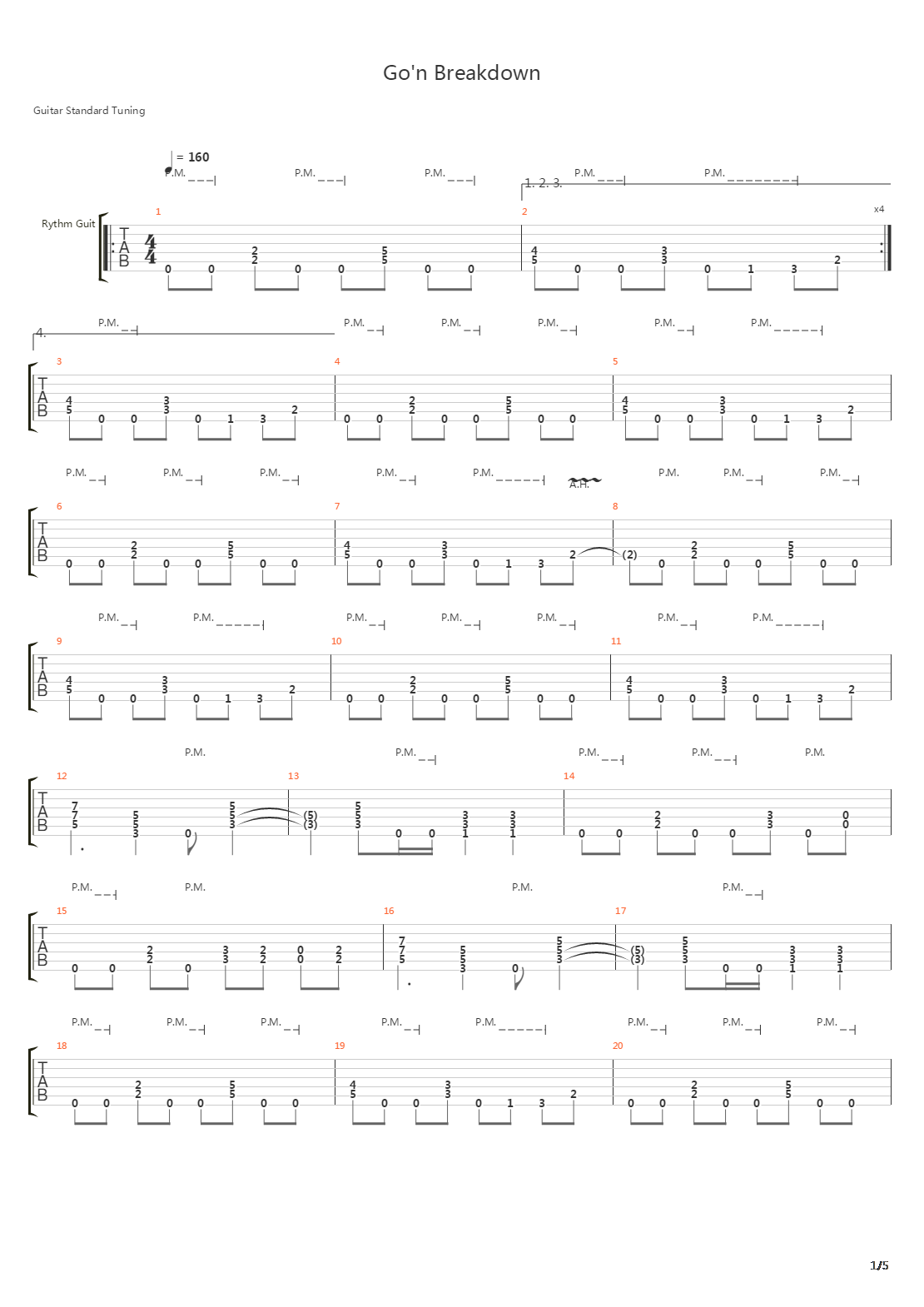 Gon Breakdown吉他谱
