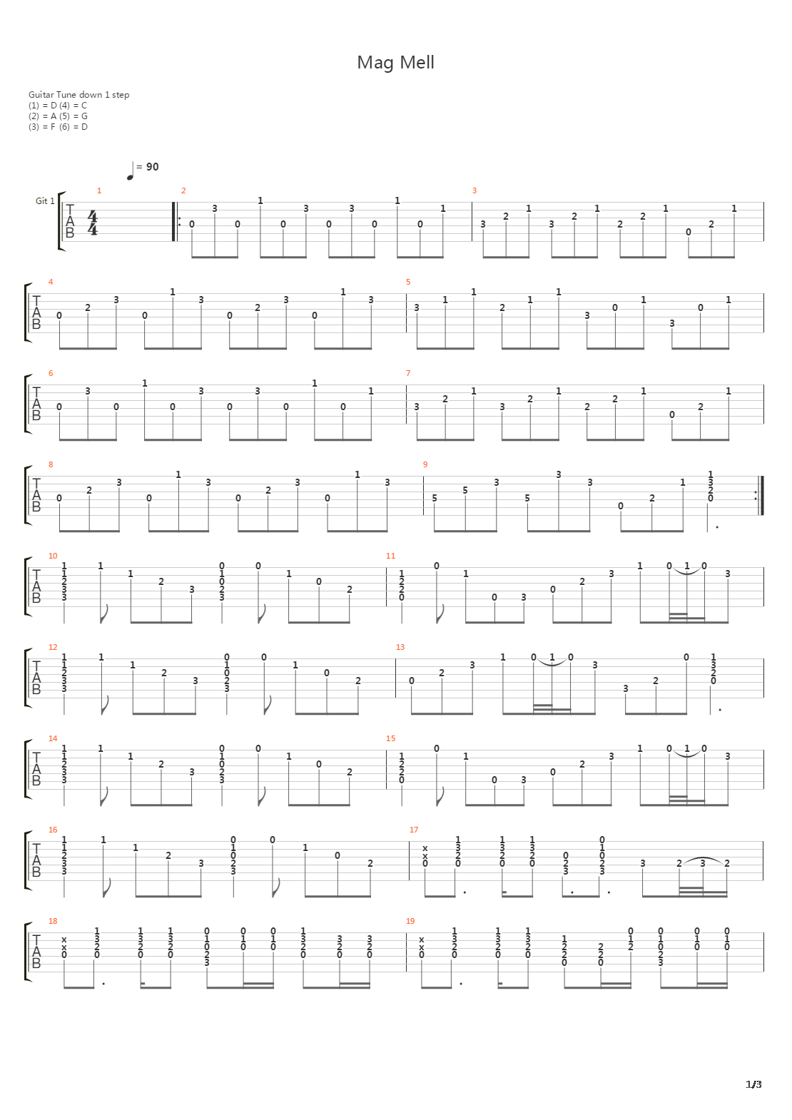 Mag Mell吉他谱
