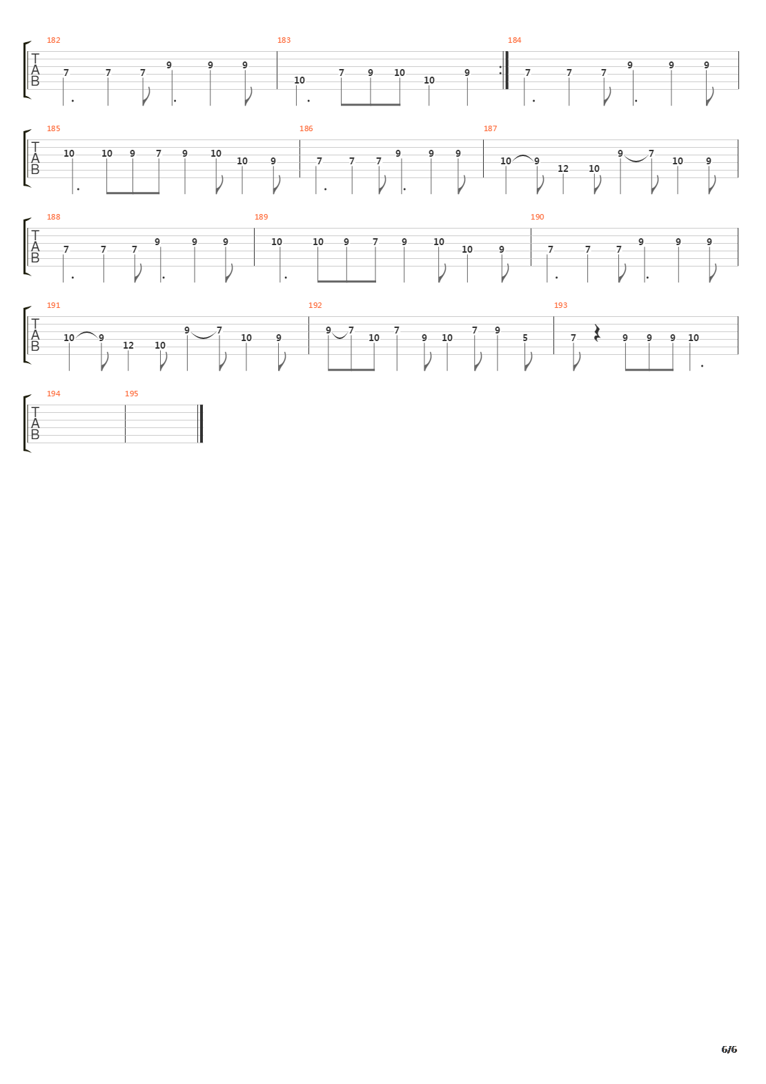 The Ixth Legion吉他谱