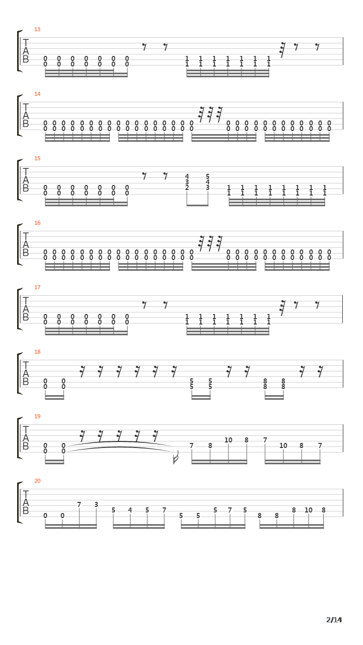 From Cross To Flame吉他谱