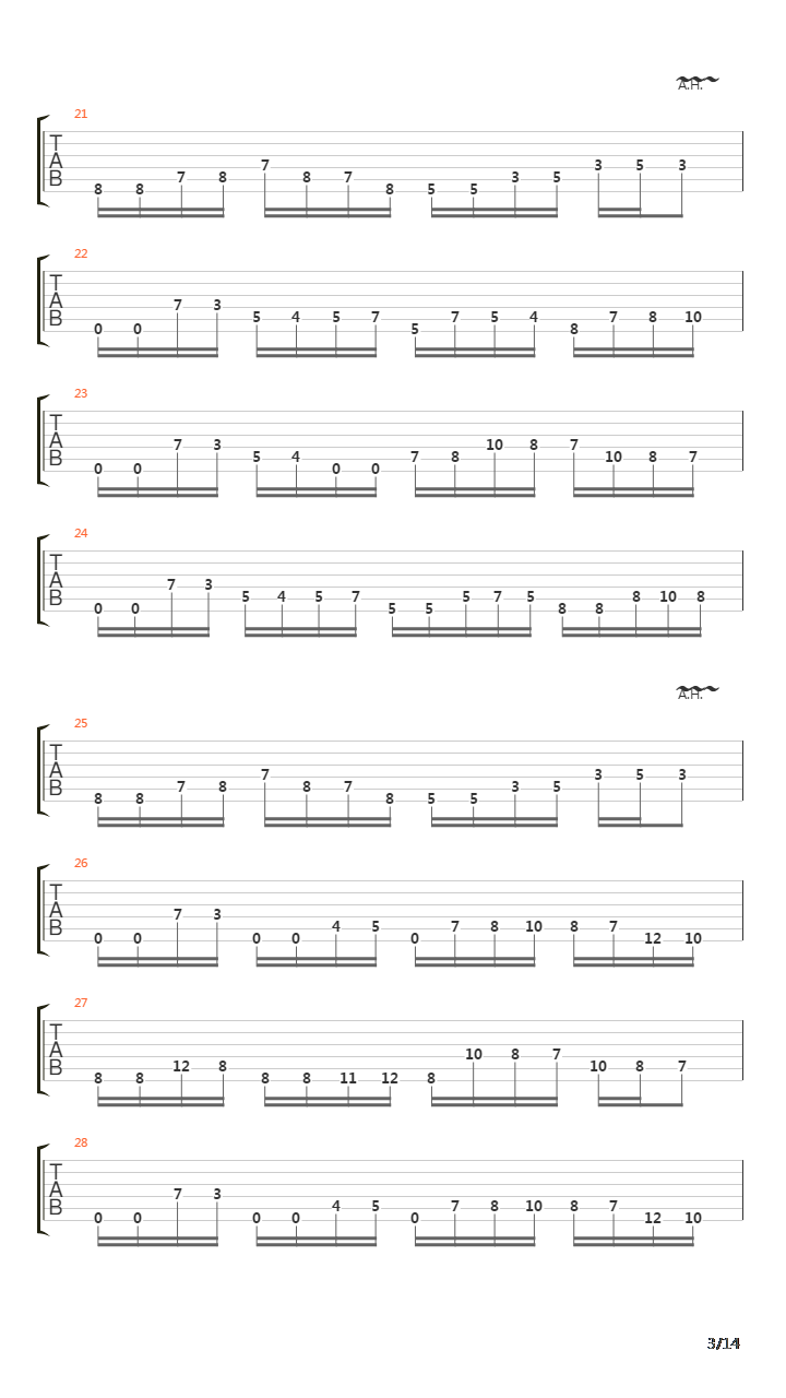 From Cross To Flame吉他谱