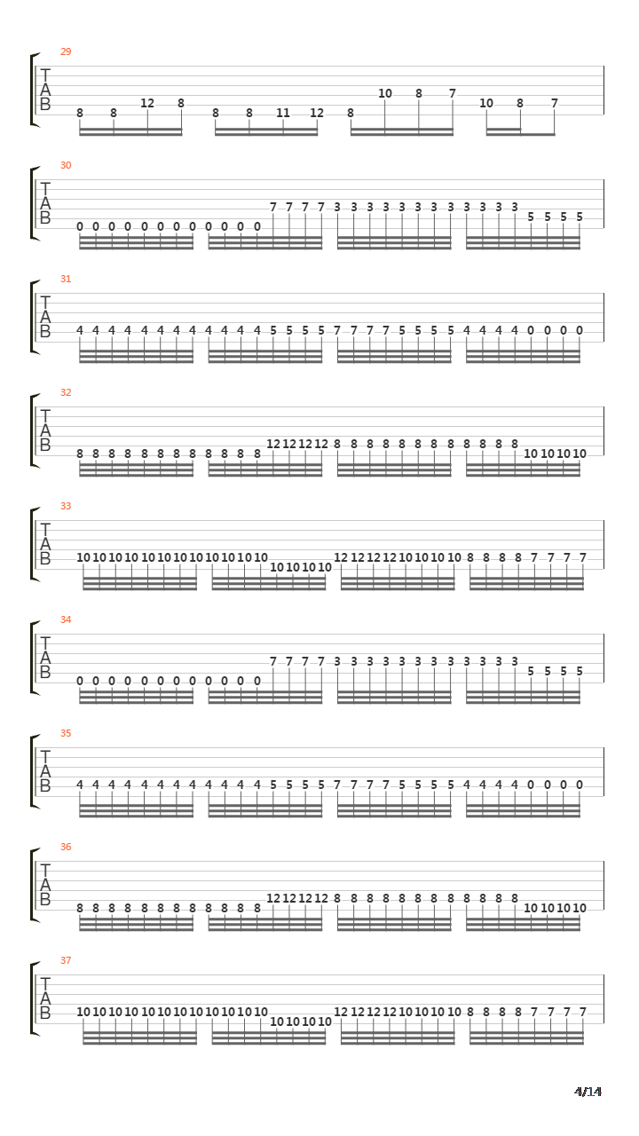 From Cross To Flame吉他谱