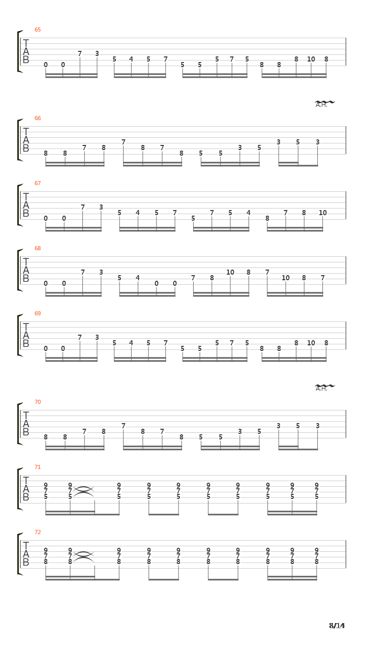 From Cross To Flame吉他谱