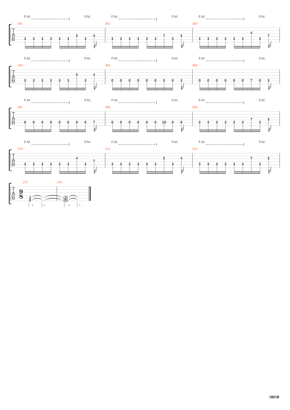 Departing Word吉他谱