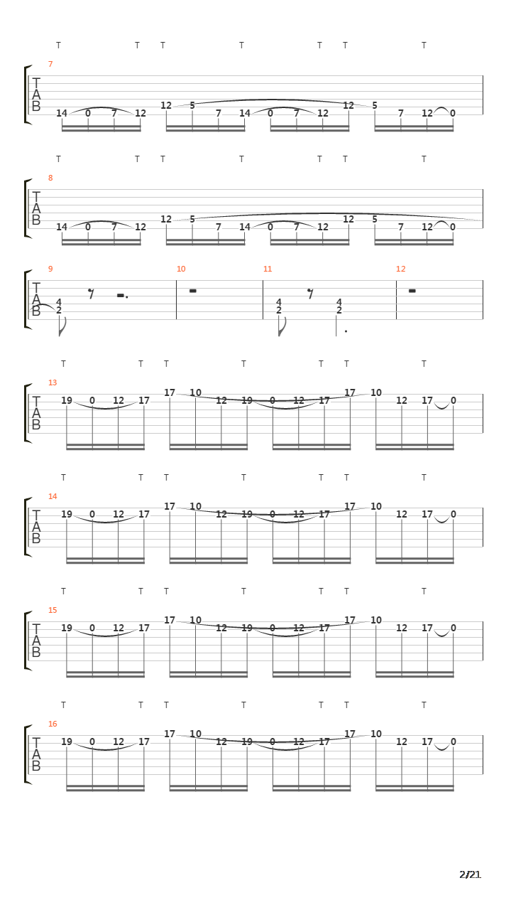 Departing Word吉他谱