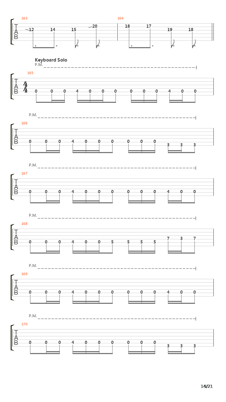 Departing Word吉他谱