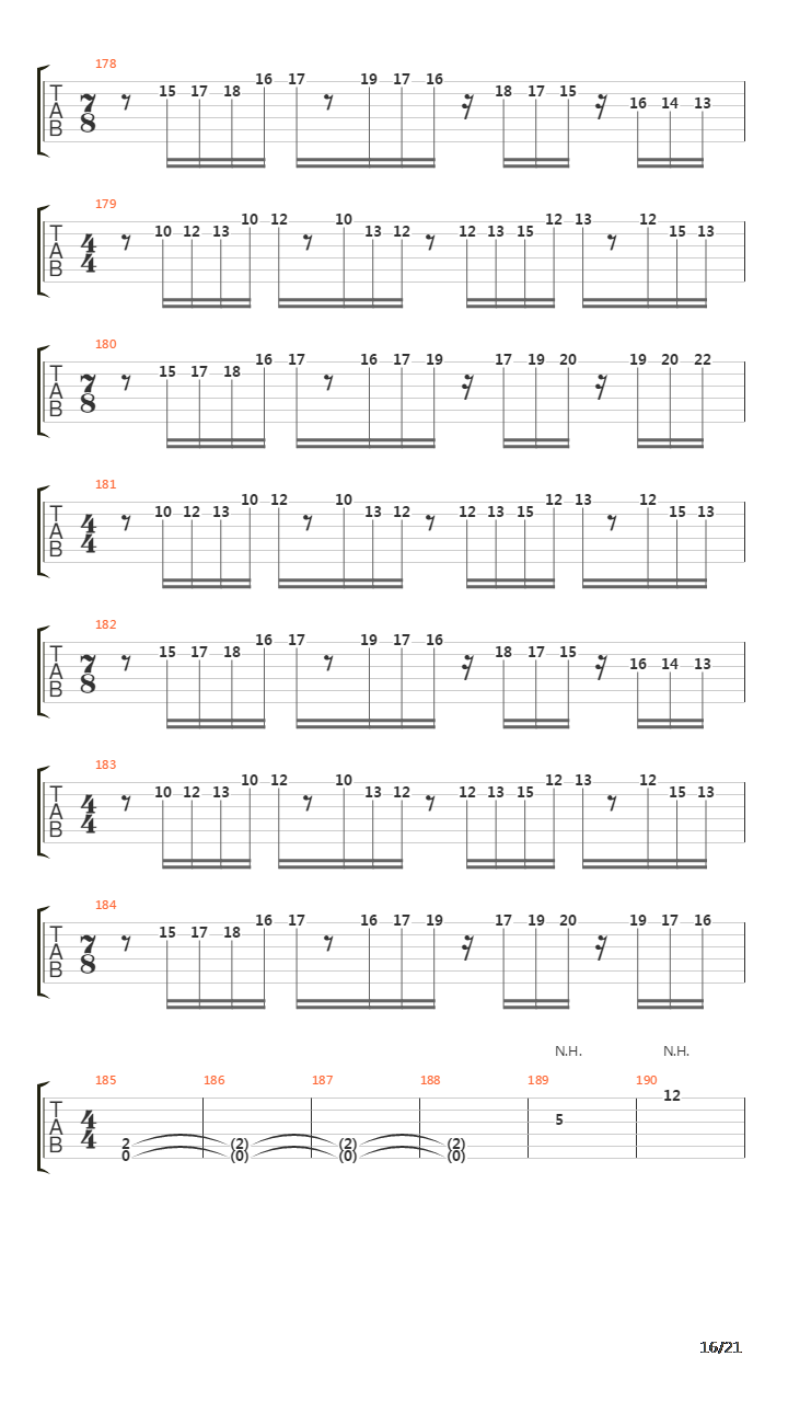 Departing Word吉他谱