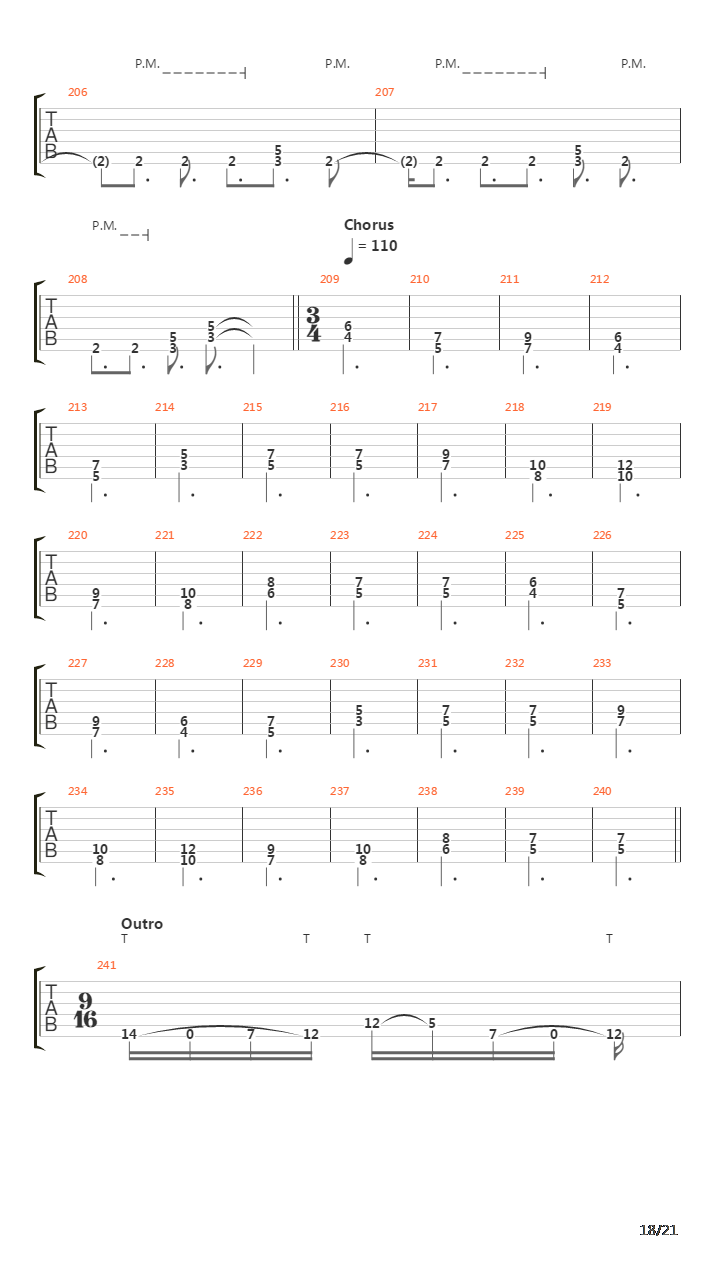 Departing Word吉他谱