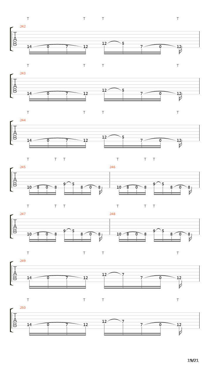 Departing Word吉他谱