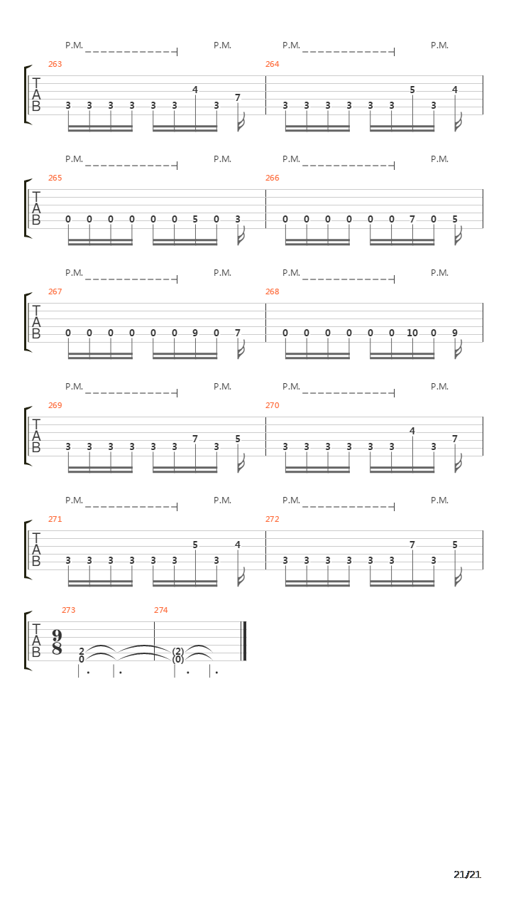 Departing Word吉他谱