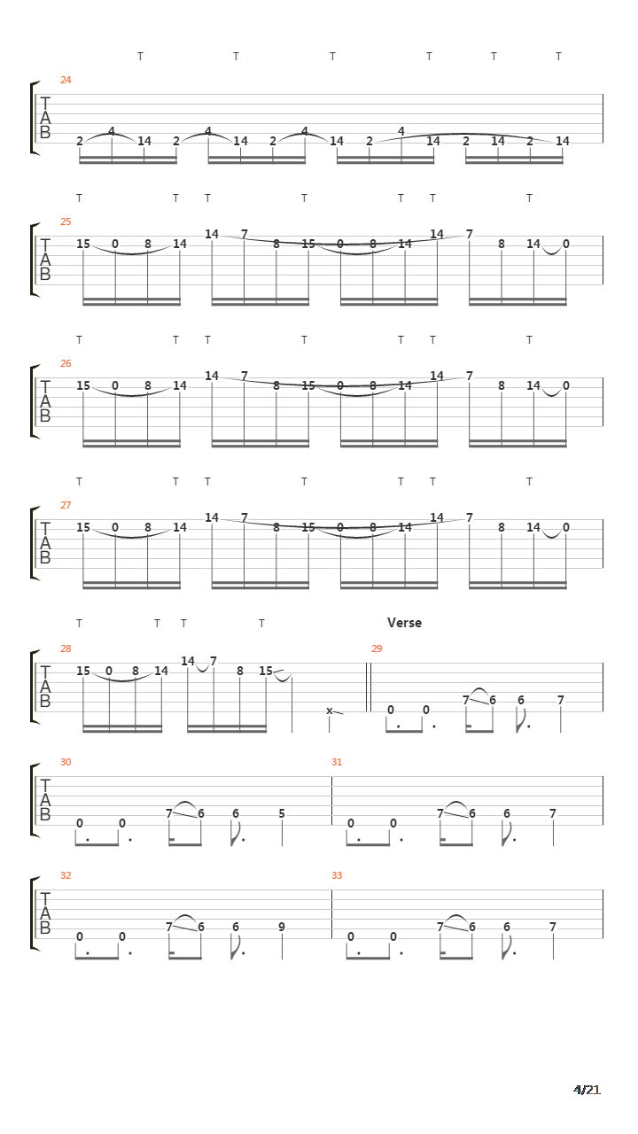 Departing Word吉他谱