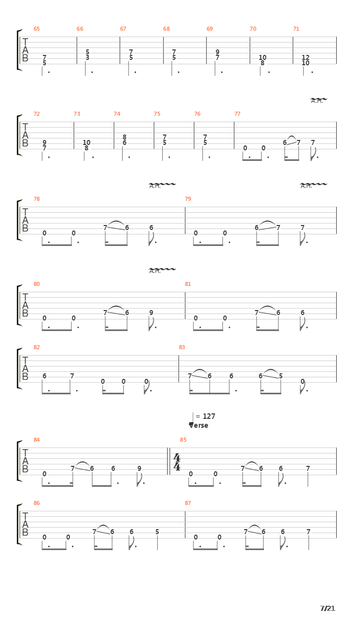 Departing Word吉他谱